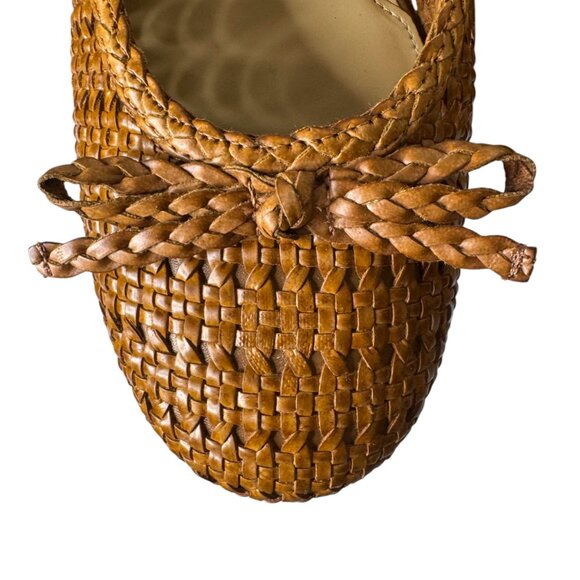 EUC Talbots Ballet Flats Woman’s 11 Blair Woven Tan - Picture 3 of 14